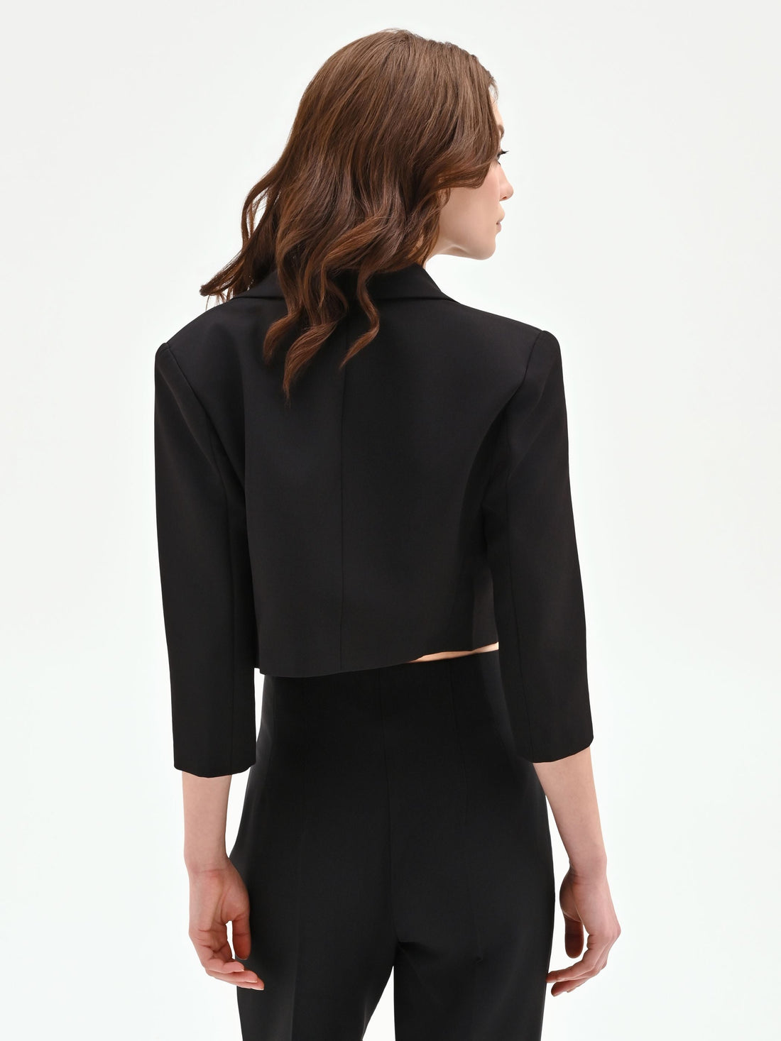 Giacca corta nera stile bolero