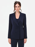 Giacca Studio doppiopetto gessata blu navy