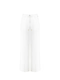 Pantaloni Ampi Bianchi in Viscosa