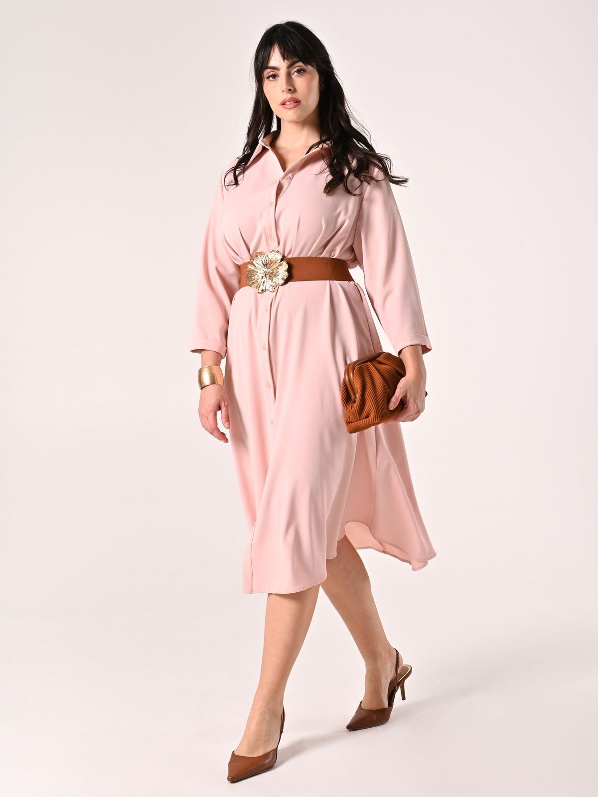 Chemisier Curvy Rosa