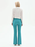 Pantaloni studio Flared Verde Smeraldo