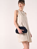 Abito Bianco a Righe Bianche & Blu