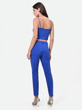 Pantalone a sigaretta blu cina