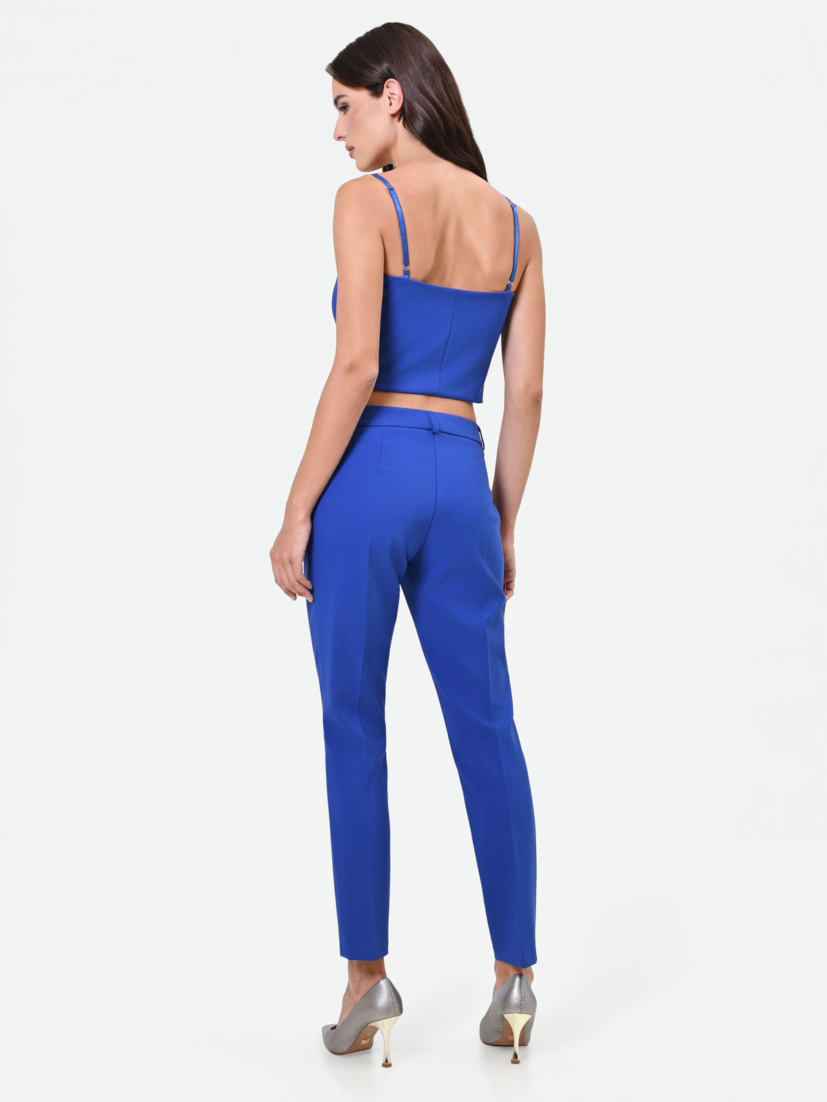 Pantalone a sigaretta blu cina