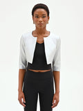 Coprispalle bolero argento metallizzato