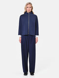 Cappa corta blu in scuba soft