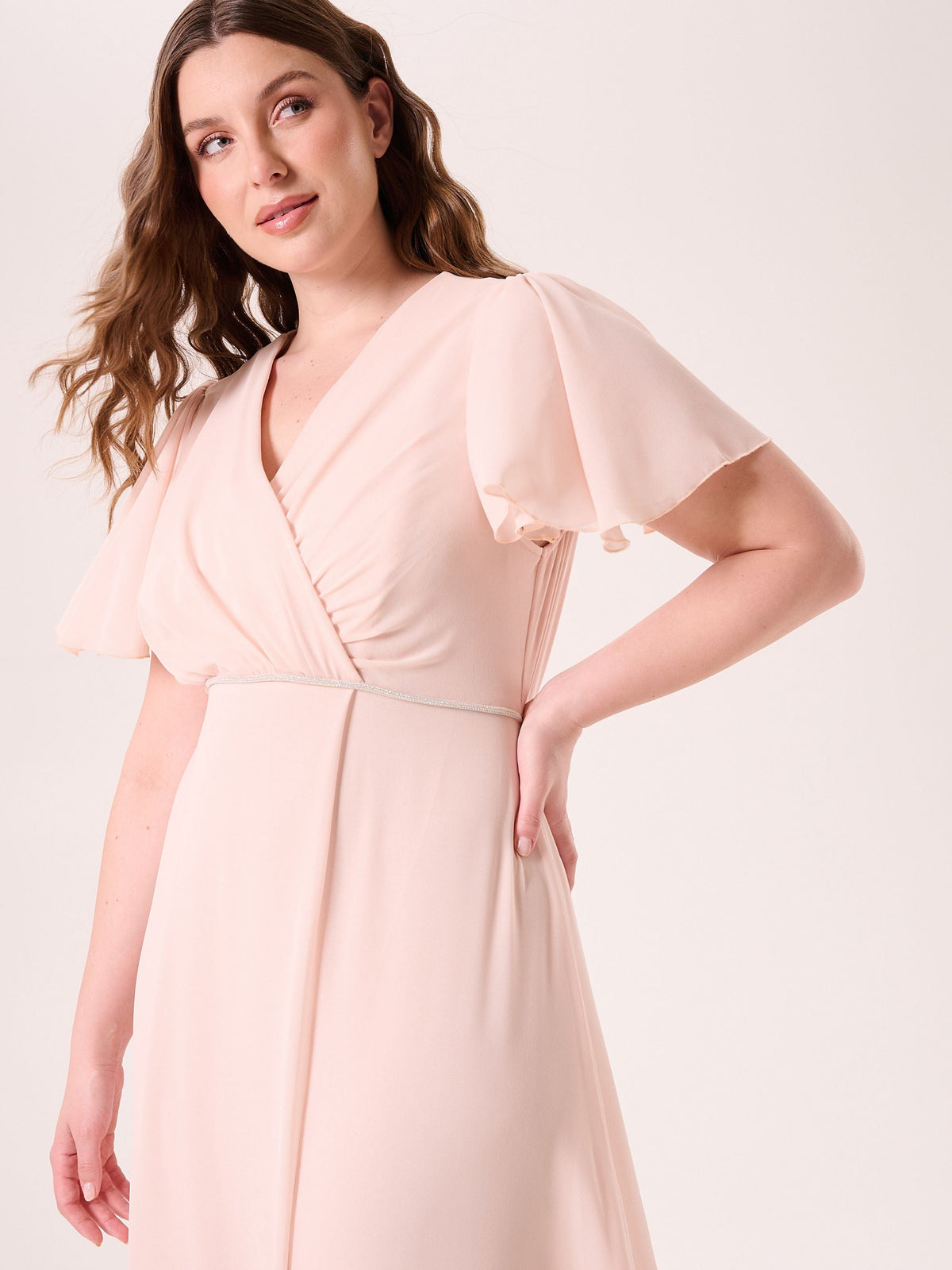 Abito Lungo Curvy Rosa