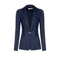 Giacca in Denim effetto Gessato