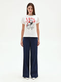 T-shirt 'Miranda: The Devil Wears Prada' bianca in cotone