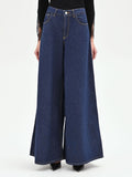 Jeans extra wide blu indaco high waist