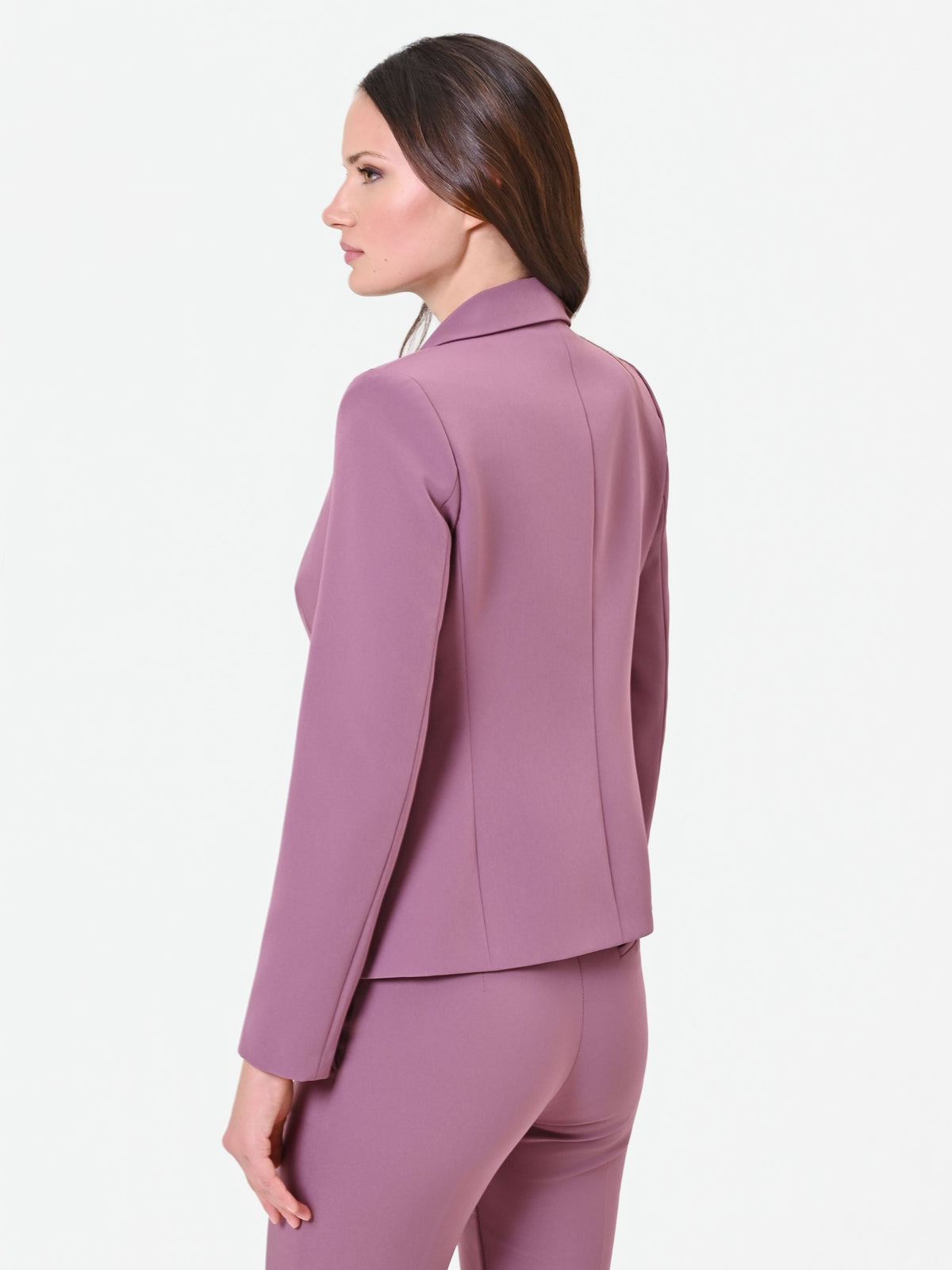 Giacca blazer monopetto rosa antico