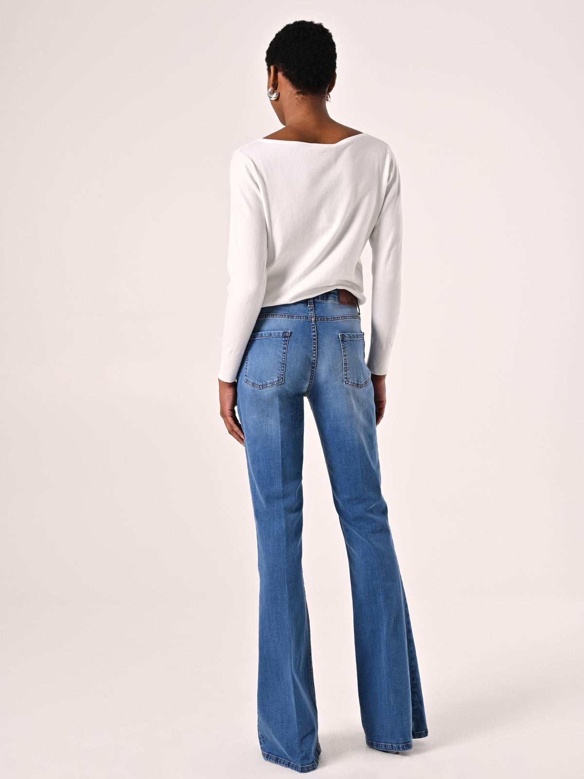 Jeans Flared Lavaggio chiaro