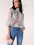 Blusa stampa Palme