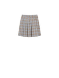 Pantalone azzurro con fantasia check