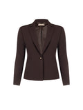 Giacca Curvy  monopetto moro marrone