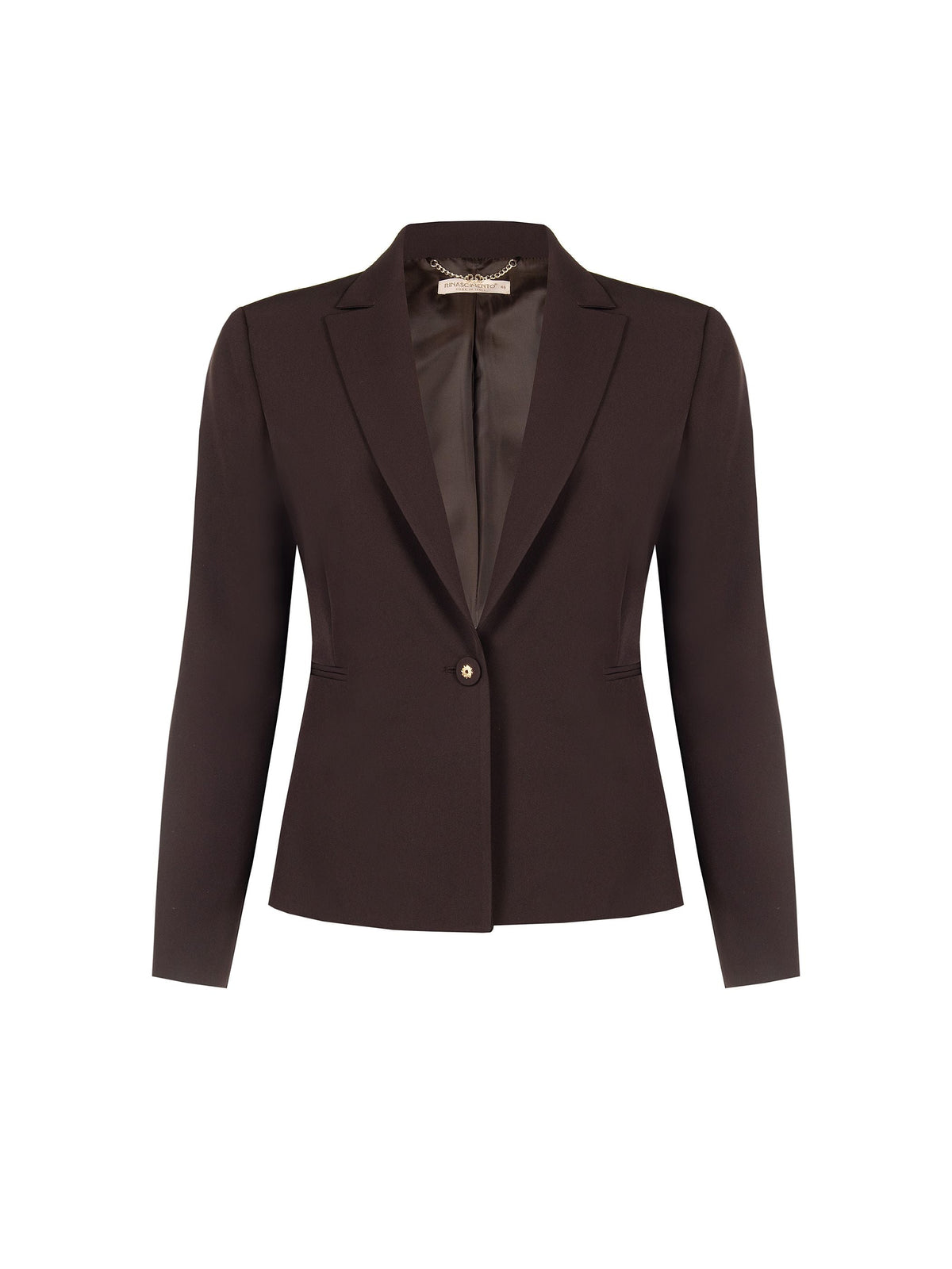 Giacca Curvy  monopetto moro marrone