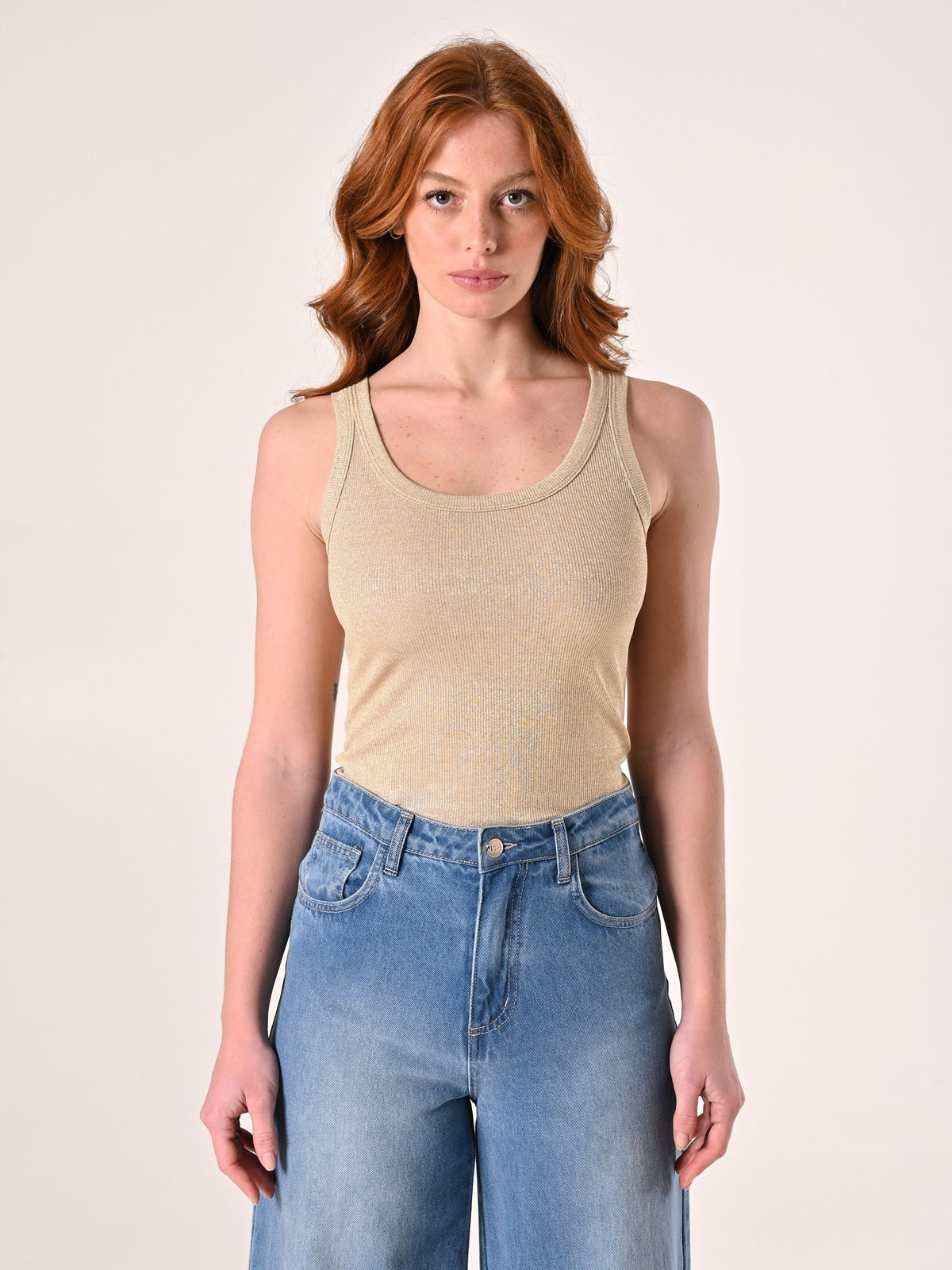 Top Lurex Oro