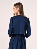 Coprispalle in Raso Blu