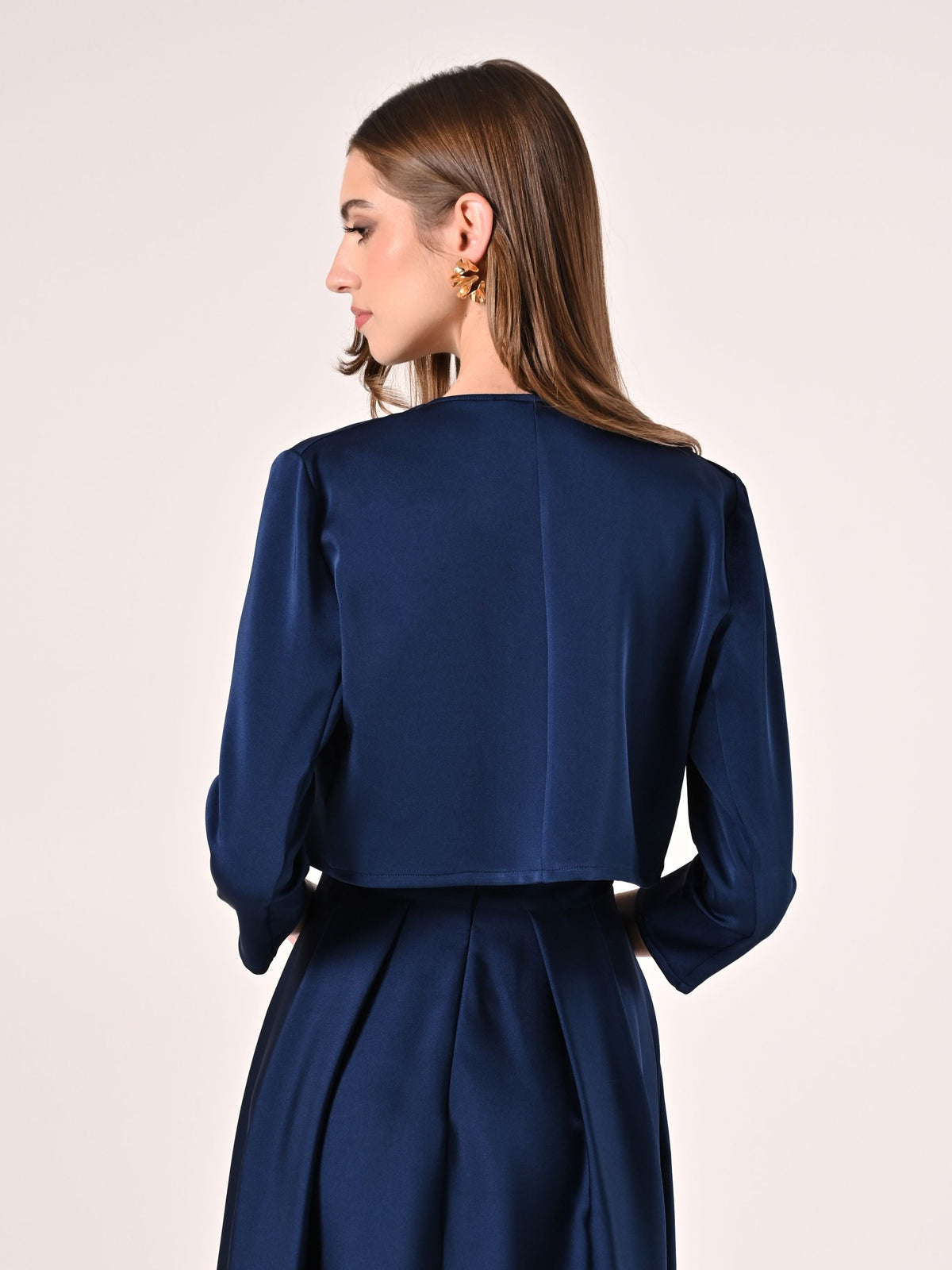 Coprispalle in Raso Blu