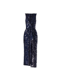 Abito Lungo Paillettes Blu