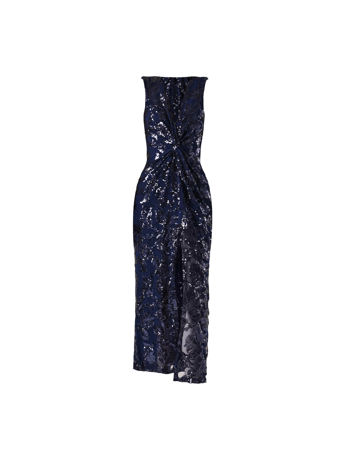 Abito Lungo Paillettes Blu