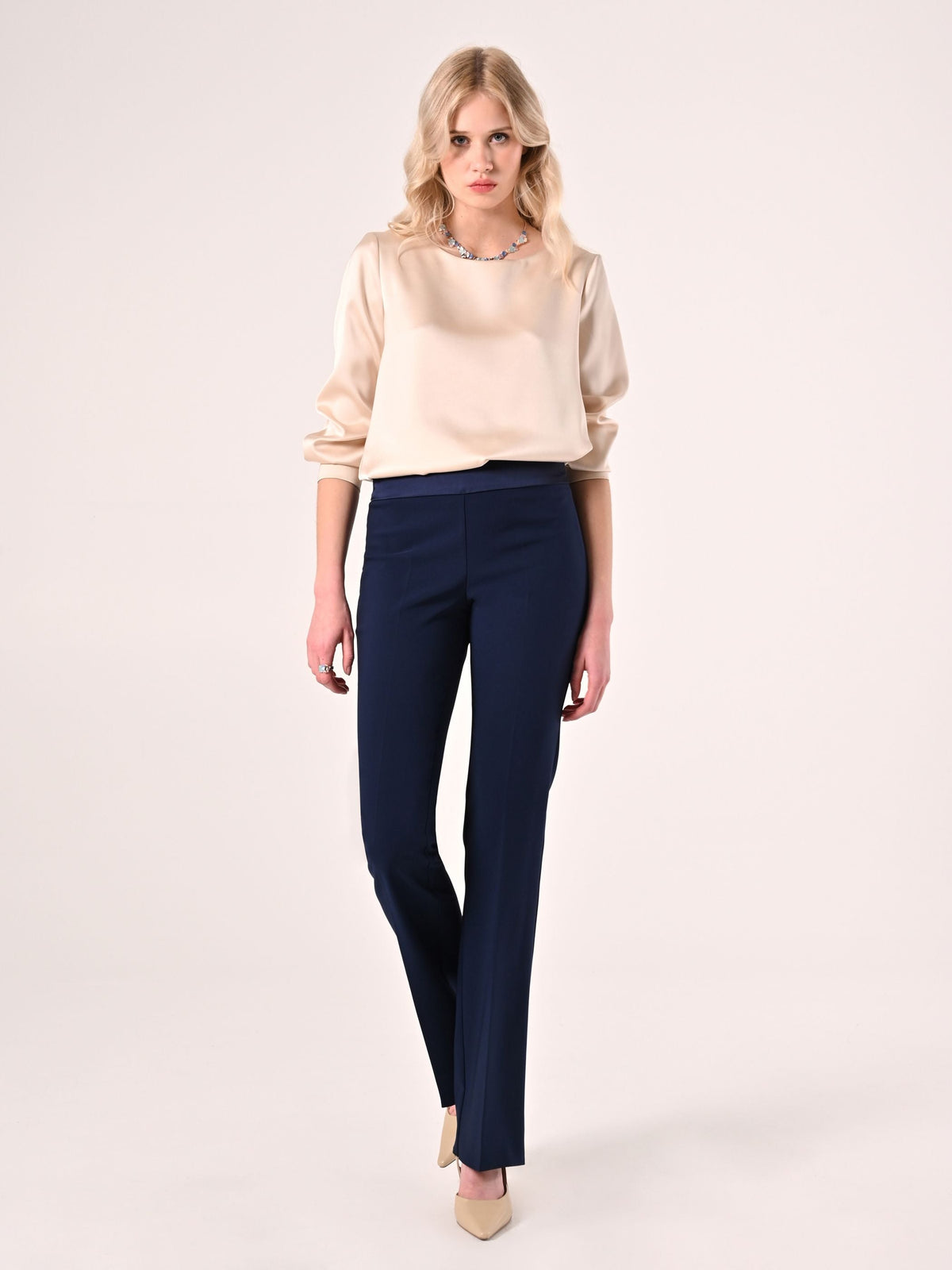 Pantaloni Tuxedo Blu