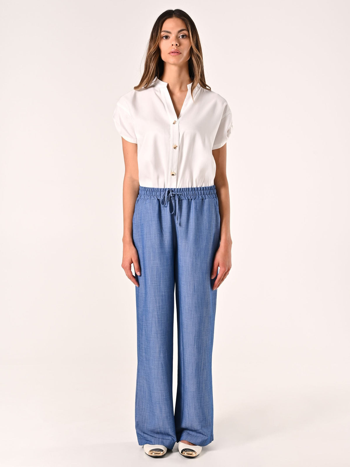 Pantaloni in Chambray