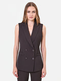 Gilet doppiopetto moro marrone