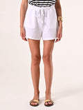 Pantaloni Ampi Corti in Cotone Bianco