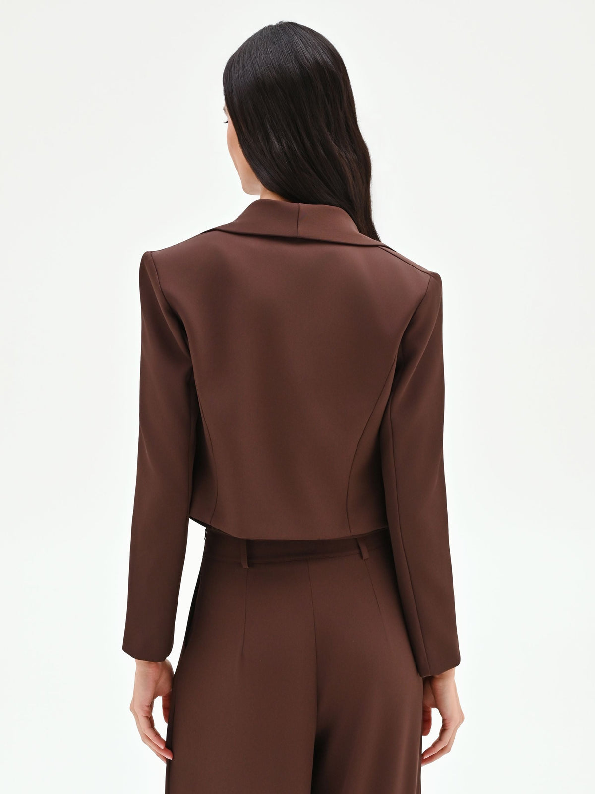 Giacca blazer cioccolato con bottoni design