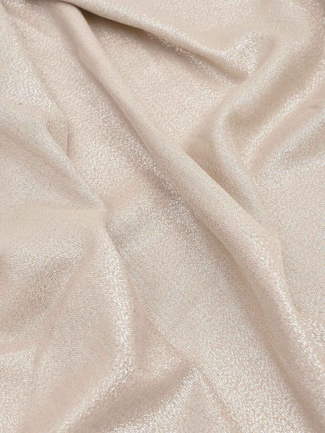 Sciarpa in lurex oro con frange