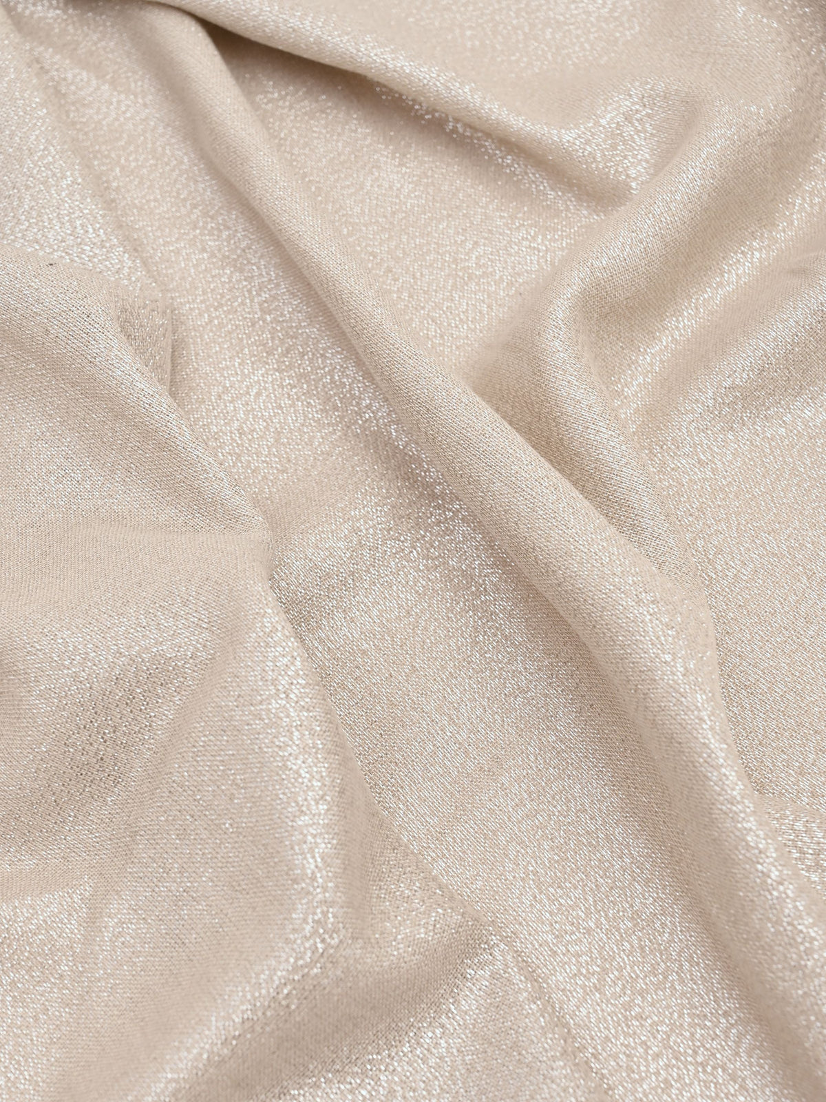 Sciarpa in lurex oro con frange
