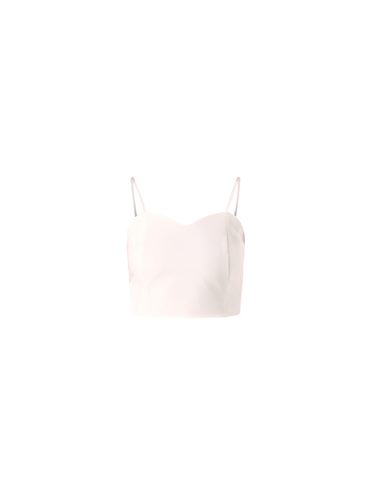 Top in Tessuto Tecnico Bianco