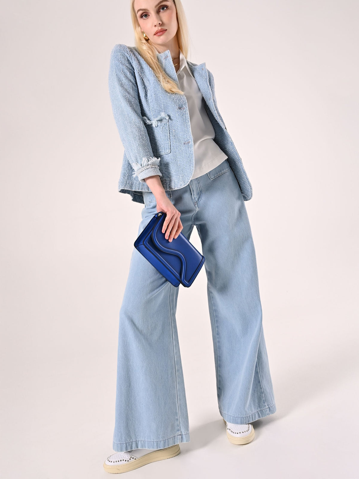 Jeans Gamba Dritta in Denim Chiaro