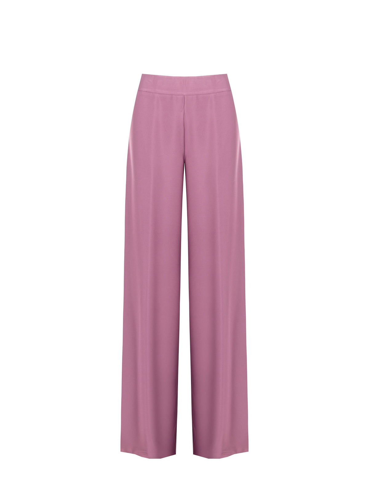 Pantalone palazzo rosa antico in raso