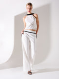 Pantaloni Palazzo Bicolor Black & White