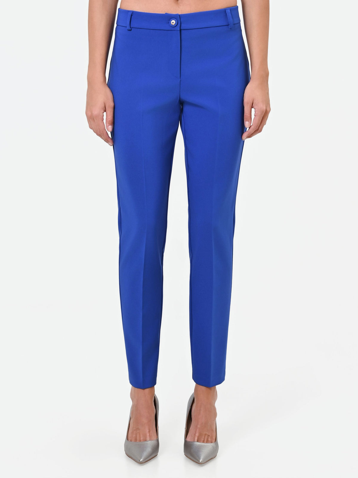 Pantalone a sigaretta blu cina