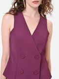 Gilet doppiopetto bordeaux