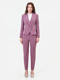 Giacca blazer doppiopetto rosa antico