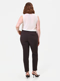Pantalone Curvy a sigaretta moro marrone
