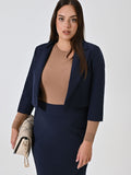 Giacca Corta Curvy Blu