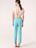 Pantaloni in tessuto tecnico Verde Acqua