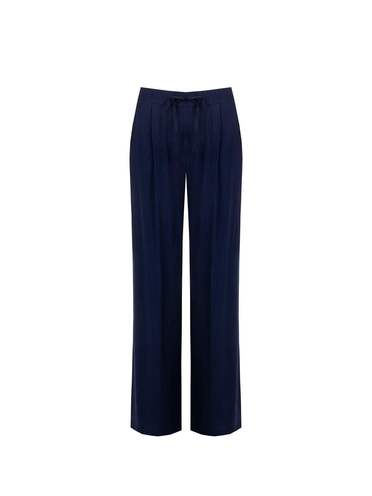 Pantalone Ampio in Viscosa color Blu