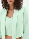 Giacca corta verde menta stile spencer
