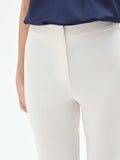 Pantalone dritto panna bianco