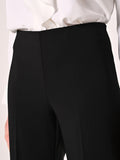 Pantaloni Palazzo in Tessuto Tecnico Nero