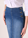 Gonna Midi in Jeans