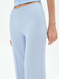 Pantalone palazzo cielo azzurro a vita alta