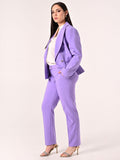 Pantaloni Curvy Lilla in Tessuto Tecnico