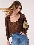 Cardigan in Maglia Lurex